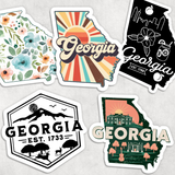 Georgia Stickers: Multiple Designs