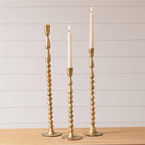 Gold Bubble Taper Candle Stick