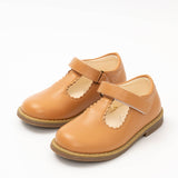 T-Strap Mary Jane Hard Sole Shoes: Hazlenut