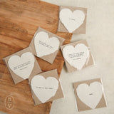 Mini Deckled Heart Shaped Cards with Envelope | Assortment