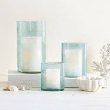 Hammered Glass Candle Holder