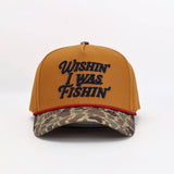 Wishin’ I Was Fishin’ Brown Duck Camo Hat