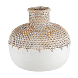 White Bamboo Vase