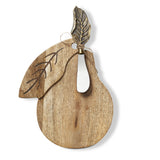 Pear Shaped Board & Spreader Set Multi Mango Wood