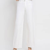 High Rise Wide Leg Jeans | Optic White