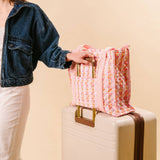 Quilted Tote Bag | Petal Parade Pink