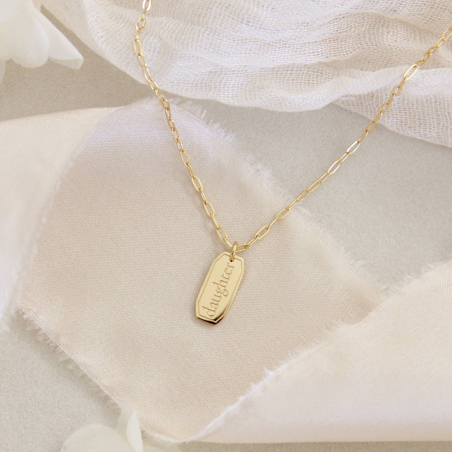 Daughter Necklace | Gold