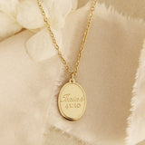 Fear not, for I am with you Necklace: Yellow Gold