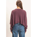 Oversized Cropped Sweater