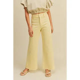 Straight Wide Leg Denim Pants: Multiple Colors