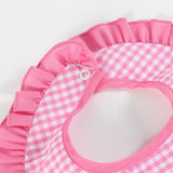 Pink Gingham 'Birthday Girl' Bib