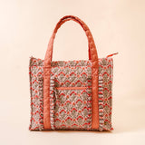 The Everyday Quilted Tote Bag | Ever Bloom Dusty Rose