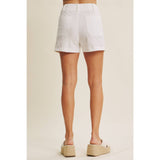All-Day Comfort Stretchy Cotton Shorts: Off White