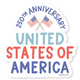 United States of America 250th Anniversary Decal Sticker