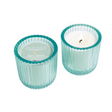 Sea Grass 1 Wick Colored Glass Candle