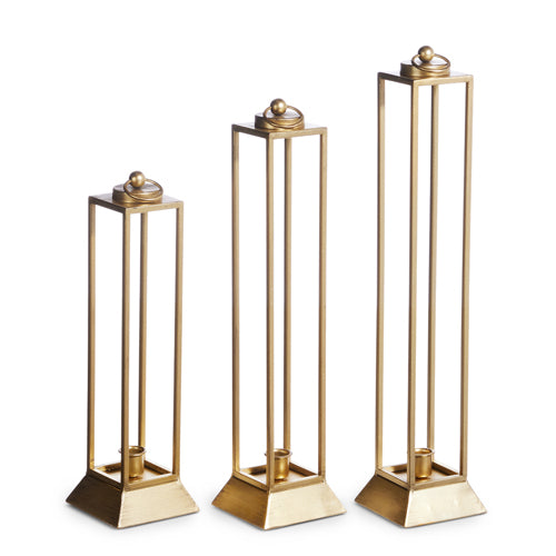 Gold Taper Candle Lanterns