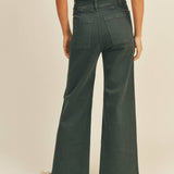 Straight Wide Leg Pants with Front Pocket
