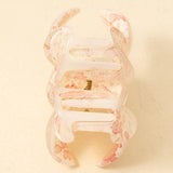Large Paint Splatter Flower Hair Claw: Multiple Colors