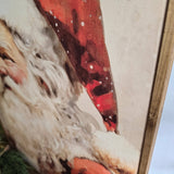 Vintage Santa Framed Canvas