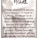 Mara Stoneware Lillies Square Mug
