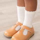 T-Strap Mary Jane Hard Sole Shoes: Hazlenut