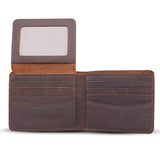 Jack Genuine Leather Wallet for Men with Flap out ID Window