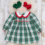 Green Holiday Plaid Dress