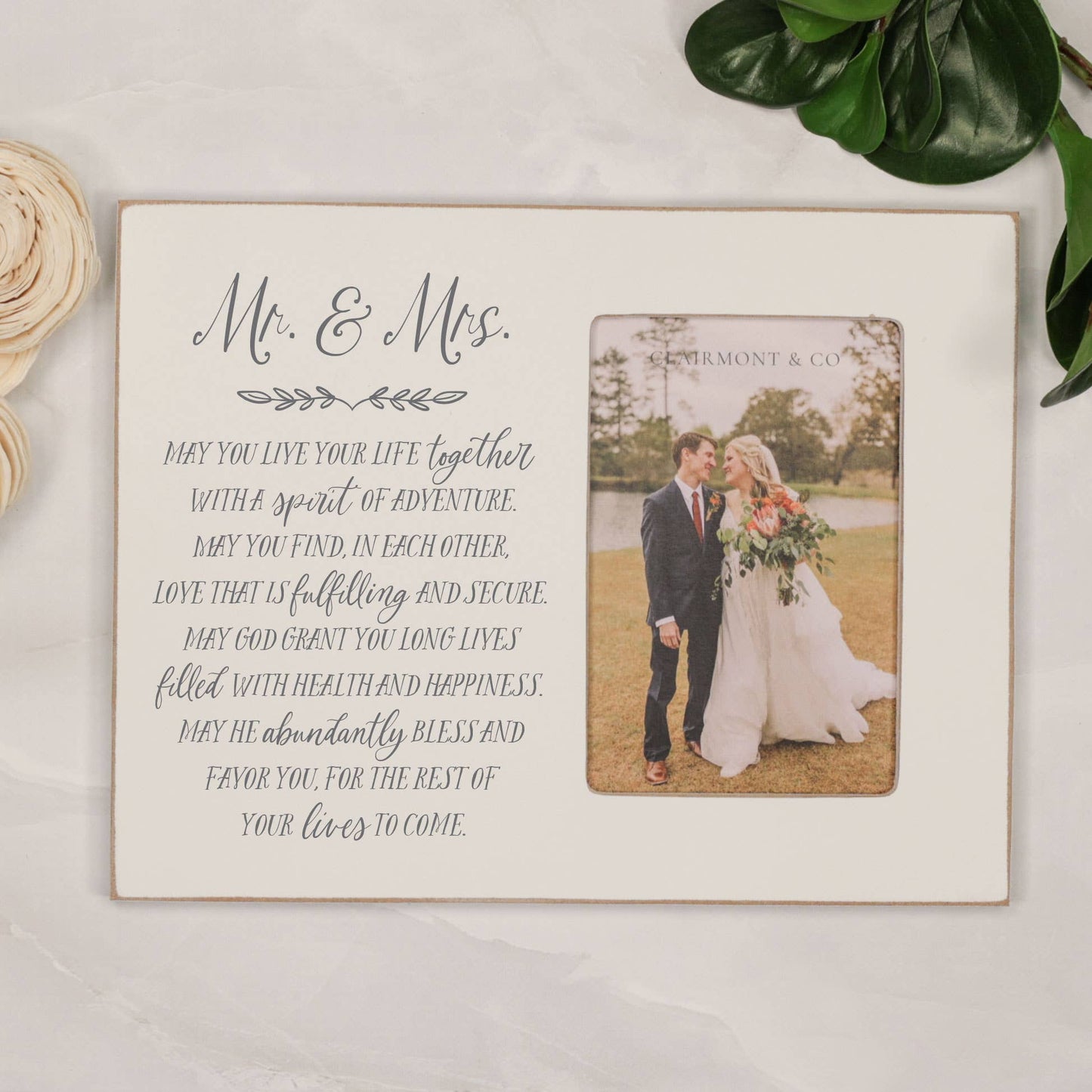 Mr. & Mrs. (May Your Lives) Picture Frame
