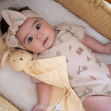 Organic Cotton Bunny Lovey | Lemonade Yellow