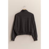 Half-Zip Sweatshirt | Black