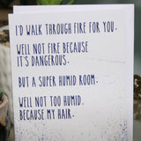 Humid Room Greeting Card