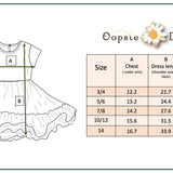 Kids Black & Peach Floral Tulle Fancy Dress