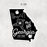 Georgia Stickers: Multiple Designs