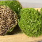 Pack of 6-Large Lifelike Mixed Sizes Artificial Moss Ball