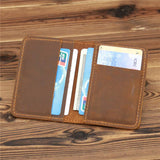 Genuine Leather Wallet: Dark Brown