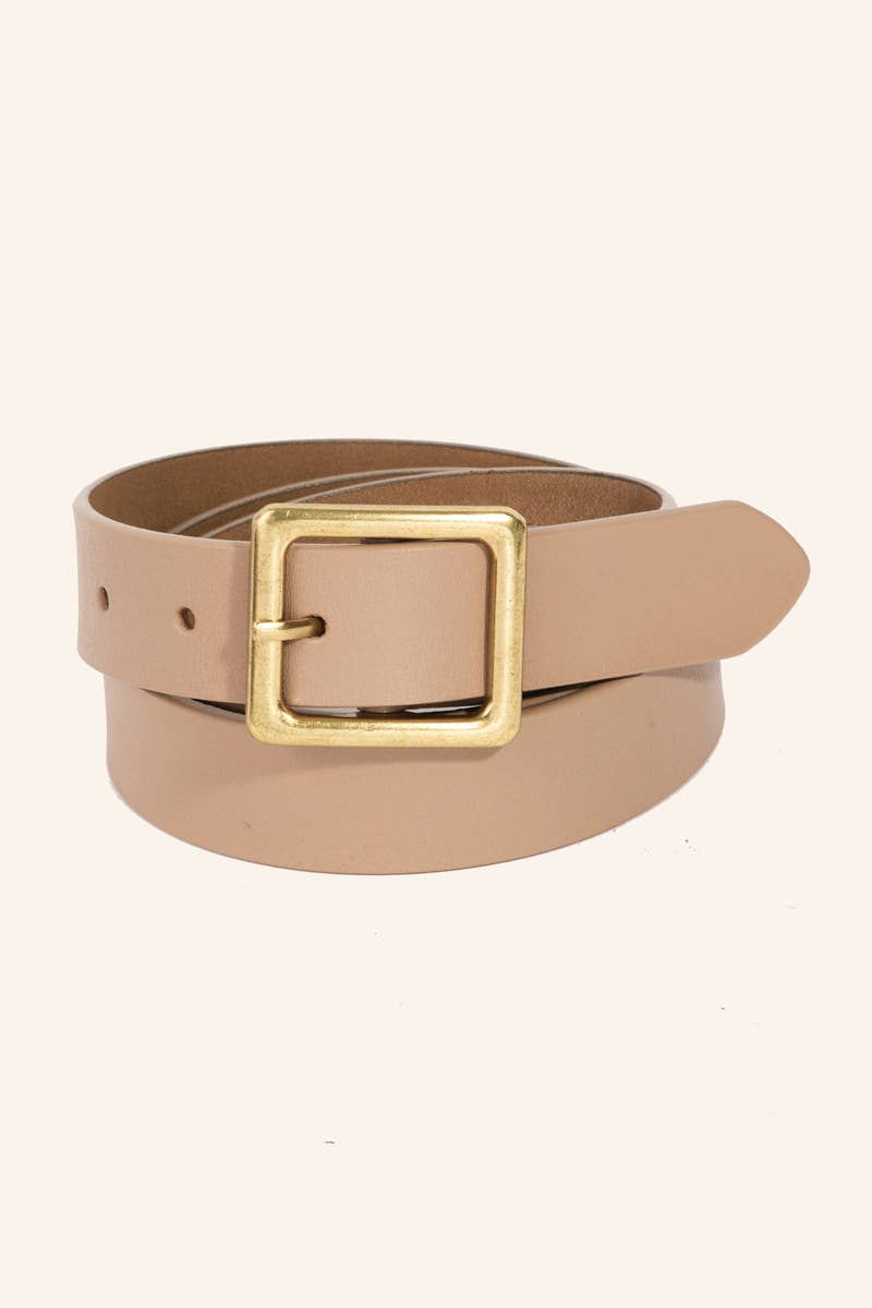 Mercentile Color Leather Square Buckle Belt: Multiple Colors – Newnan Mercantile