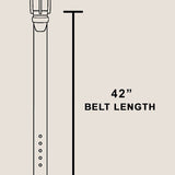Genuine Leather Square Buckle Belt