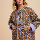 Floral Quilted Puffer Jacket