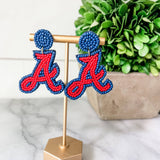Atlanta Braves Beaded Statement MLB Earrings