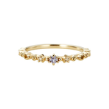 Dainty Gold Star Eternity Stacking Band Ring