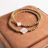 Bracelet With Shell Quatrefoil Accents