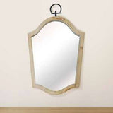 Allie Mirror with Blonde Wood Frame