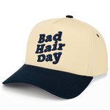 Bad Hair Day Two Tone Trucker Hat: Black