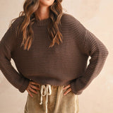 Round Neck Sweater Knitted Top
