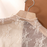 Floral Lace Sheer Mesh Layering see through Top