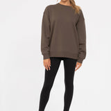 Venice Crossover Waist Leggings | Black