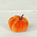 Bag of Mini Velvet Orange Pumpkins