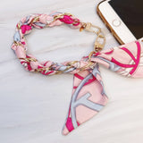 Braided Scarf Chain Phone Lanyard: Equestrian
