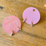 V Shape Classy Hoop Earrings: Pearl