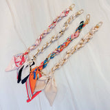 Braided Scarf Chain Phone Lanyard: Equestrian